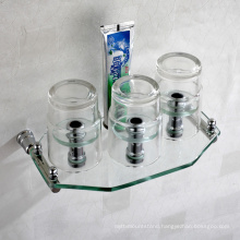 Home Decor Wall Mount Glass Shower Shelf Glass Bathroom Shelf